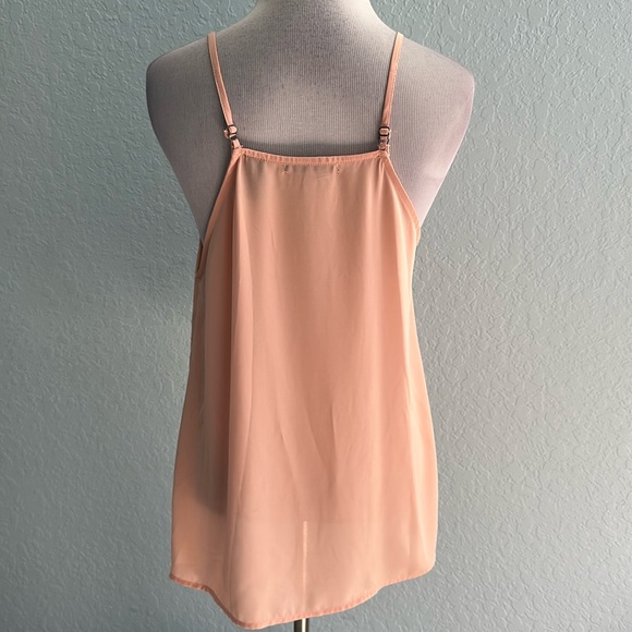 Women’s Buckle BKE Red Peach Fringe Tank-Top Medium - Picture 3 of 8